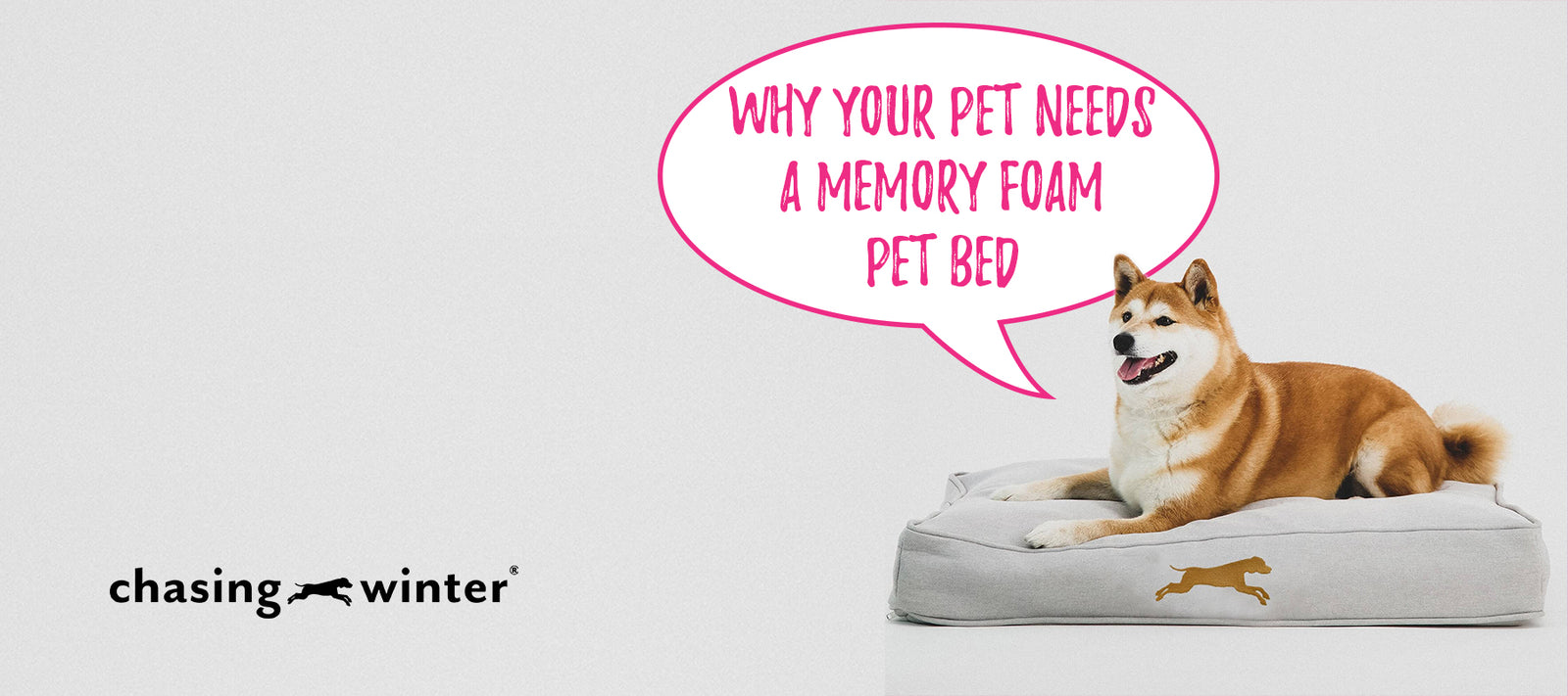 Chasing Winter Memory Foam Pet Bed by Chasing Winter - Laila and Me