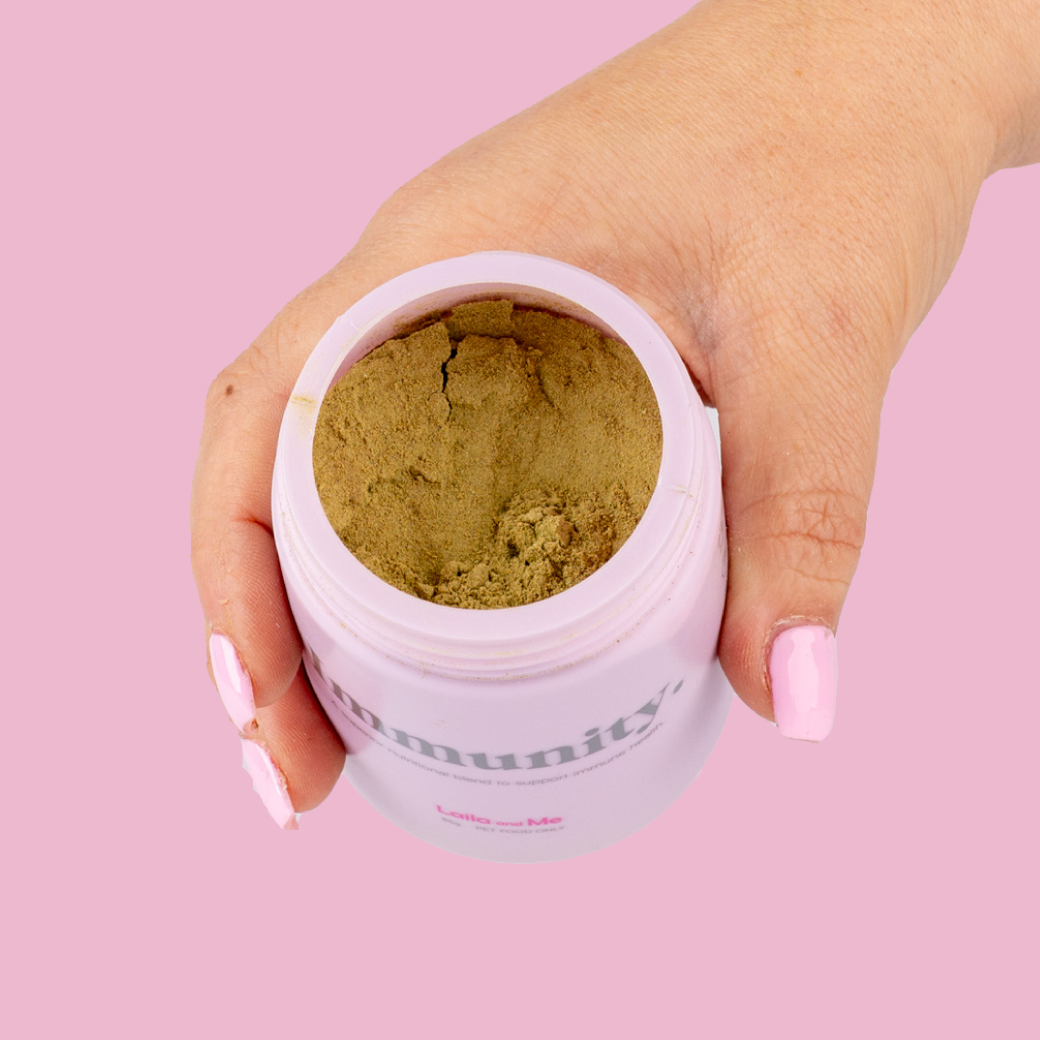 Immunity Herbal Dog Supplement - Natural affordable way to boost your dogs immunity by Laila and Me