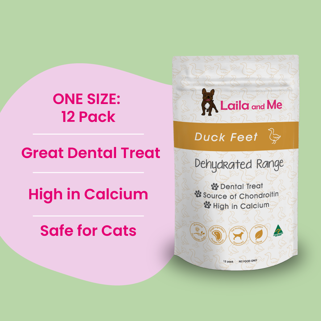 Duck Feet Dog Treat by Laila and me Bulk Dehydrated Healthy Duck Treats for Dogs
