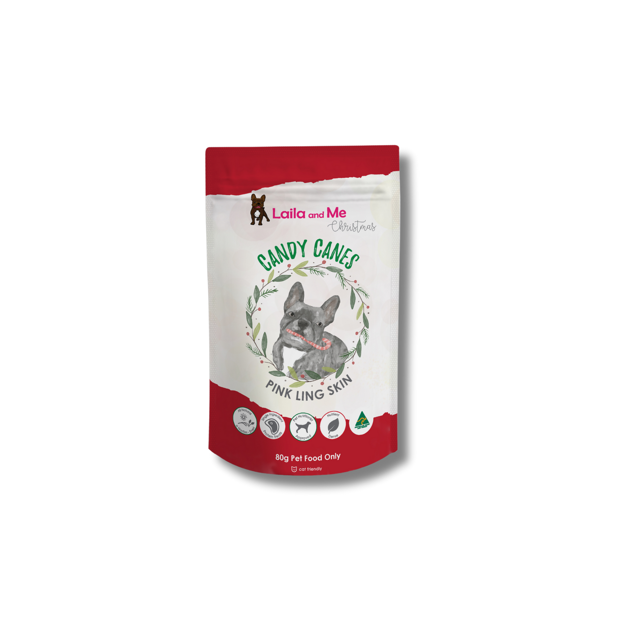 Candy Cane Christmas Dog Treats - laila and me