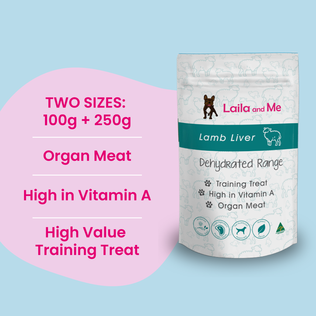 Laila and Me Lamb Liver Healthy Dog Treats Australian Made single Ingredient Dog Treats