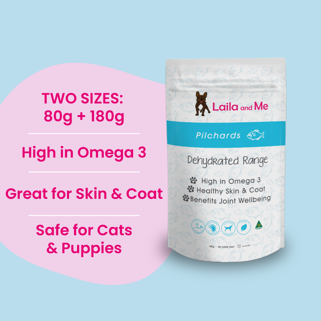 Dog Treats Pilchards by Laila and Me. Healthy Dog Treats safe for puppies and all natural