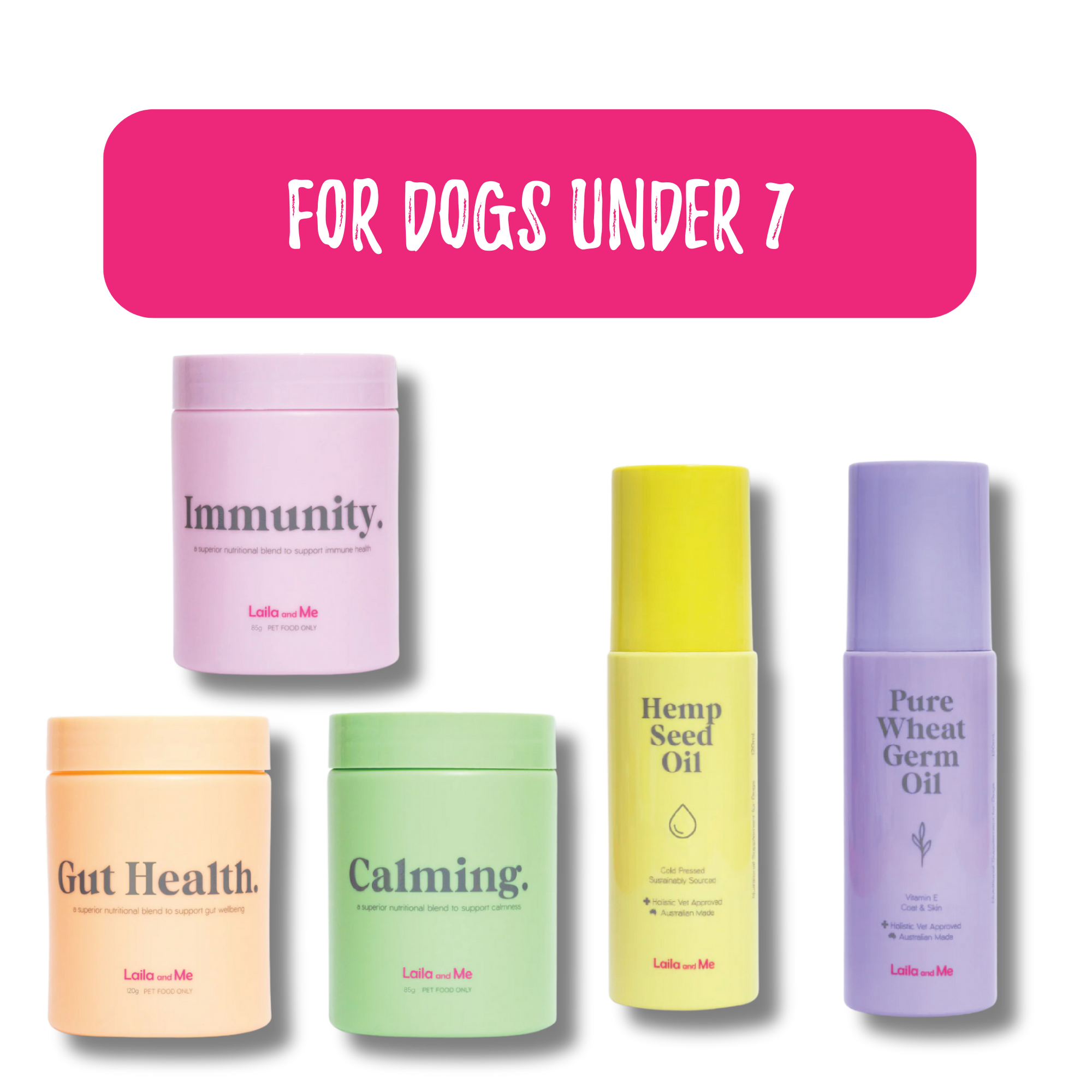 Supplements for Pets under 7 - Laila and Me
