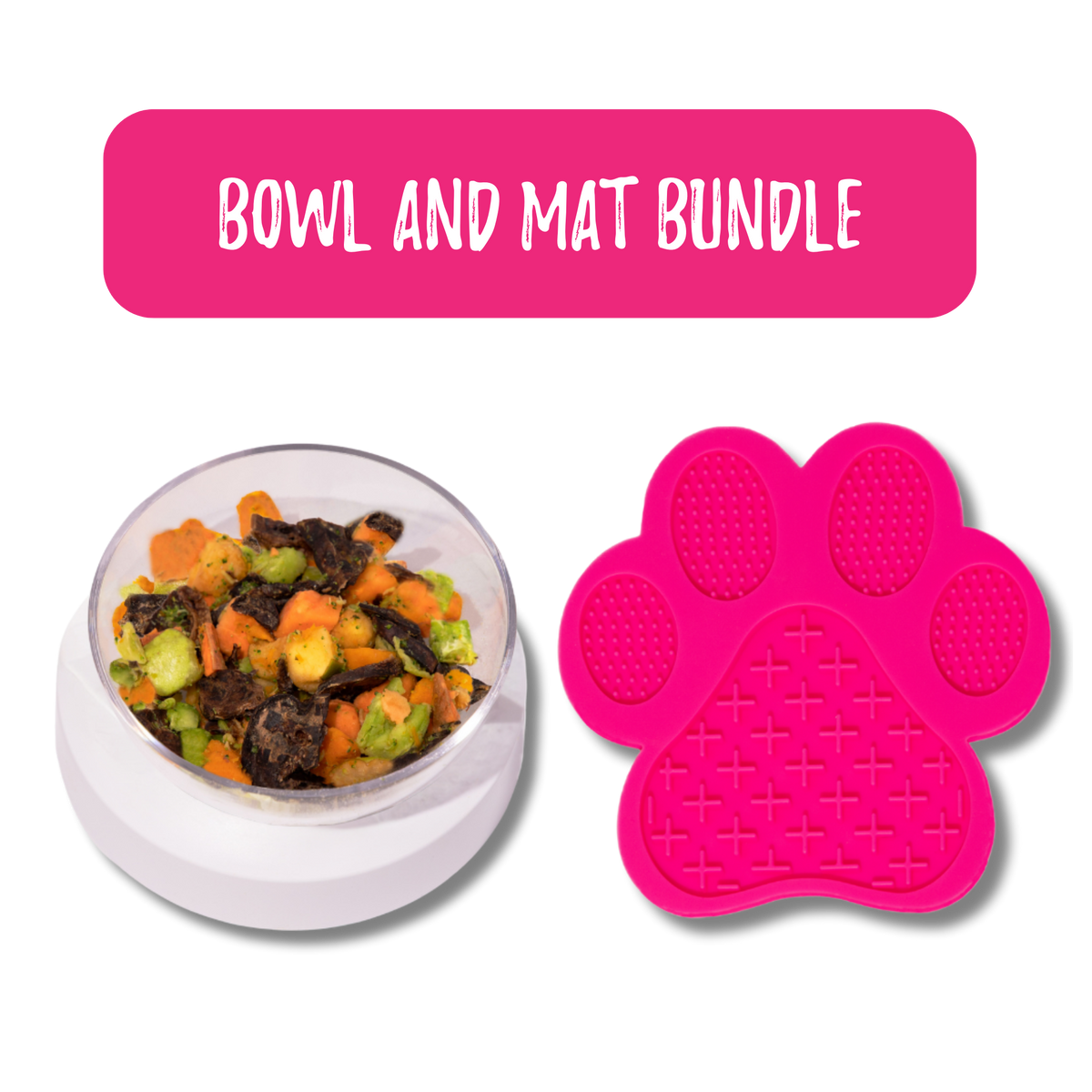 dog bowl and lick mat for Pets - Laila and Me