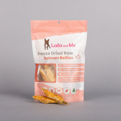 Freeze Dried Raw Salmon Bellies