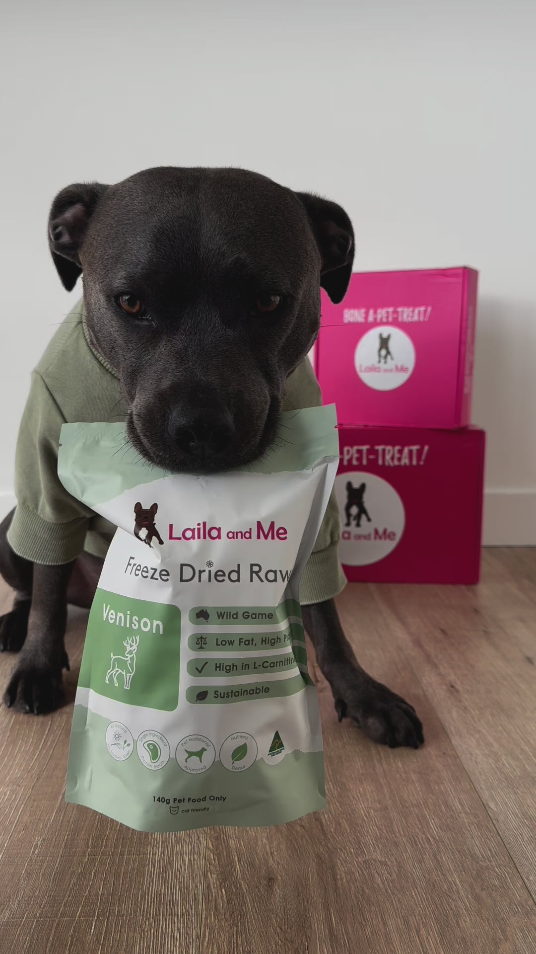 Sustainable Low fat high protein dog treats in Australia by Laila and Me