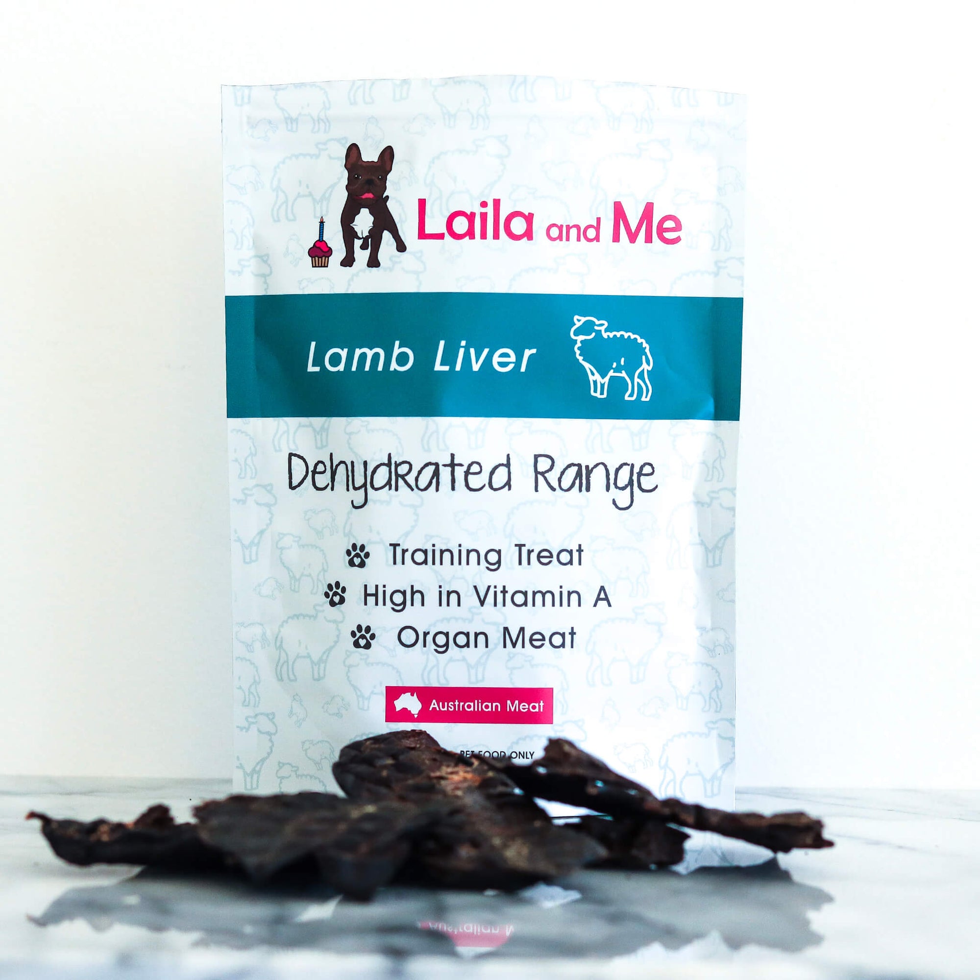 lamb-liver dehydrated pet treats - laila and me