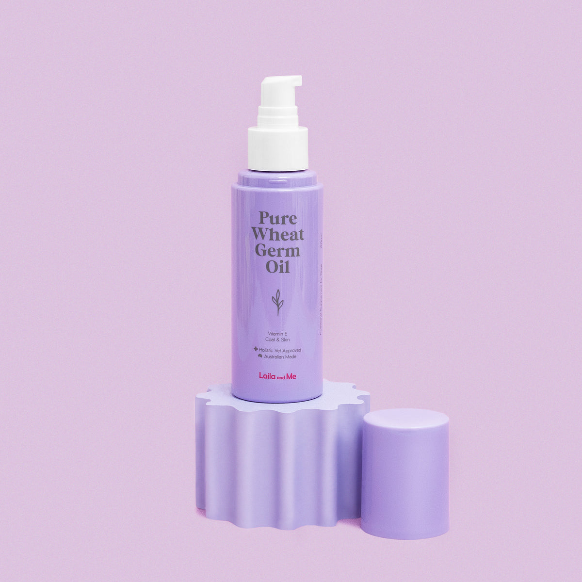 Pure Wheat Germ Oil for dogs by Laila and me , natural coat and skin supplement for dogs